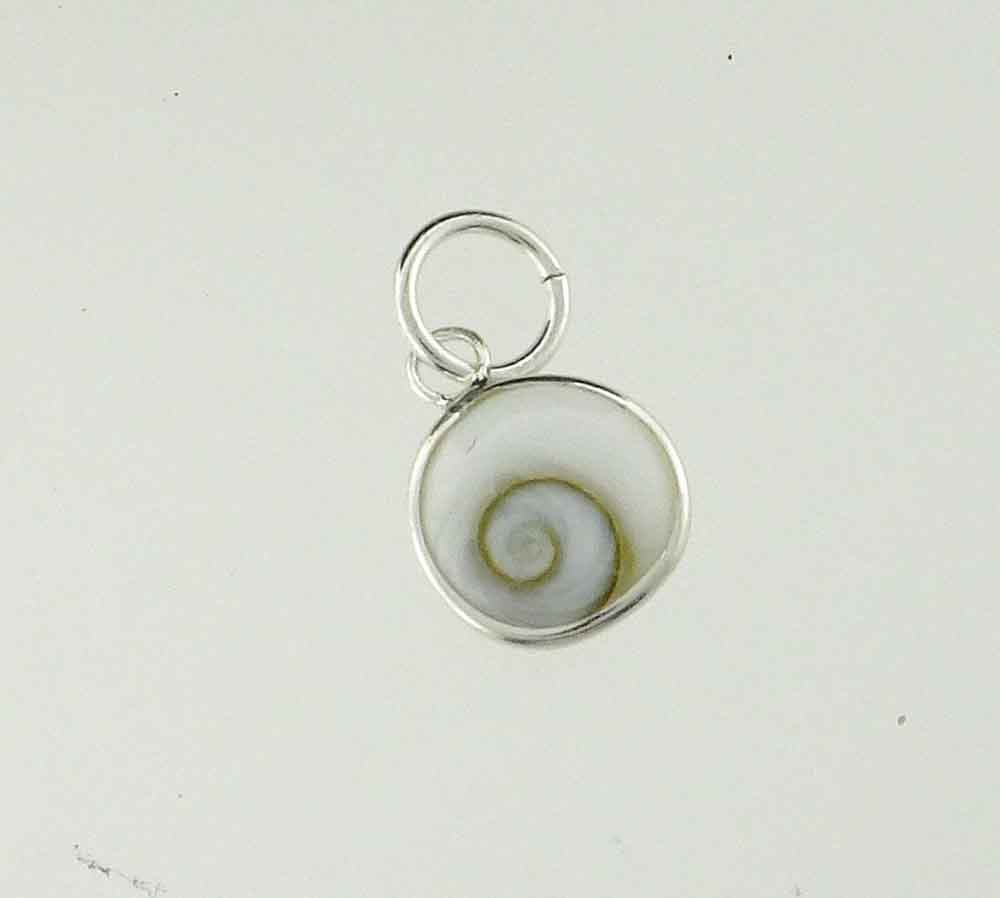 Spiral Shell 8mm Pendant Stg S