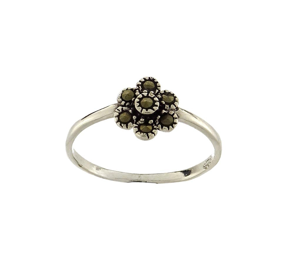 Marcasite ring flower