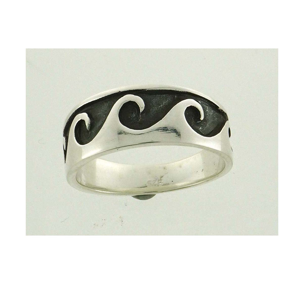 Wave Pattern Stg Silver