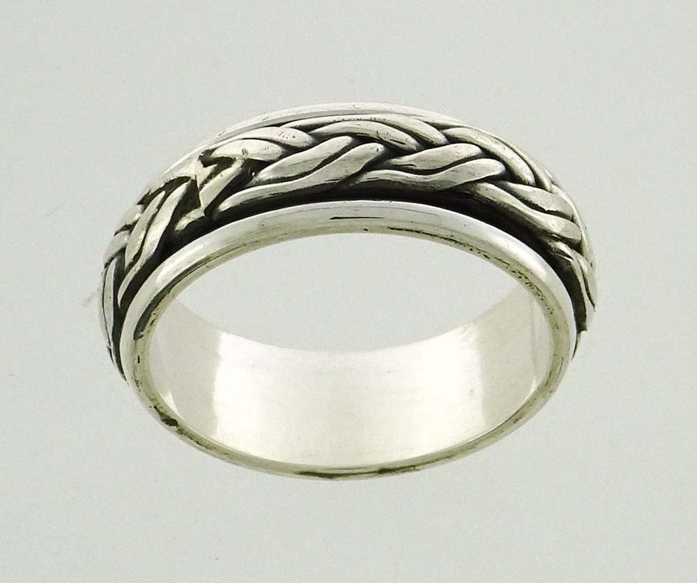 Spinner weave 7mm stg silver R