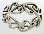 Ring Stg Silver Men's NZ Kowhaiwhai (men's small)