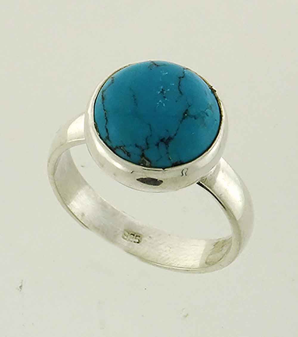 Turquoise 12mm round cabachon