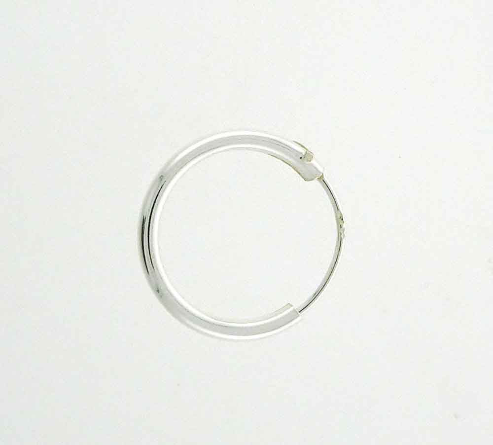 Hoop E/R 1.5mm x 20mm stg silv