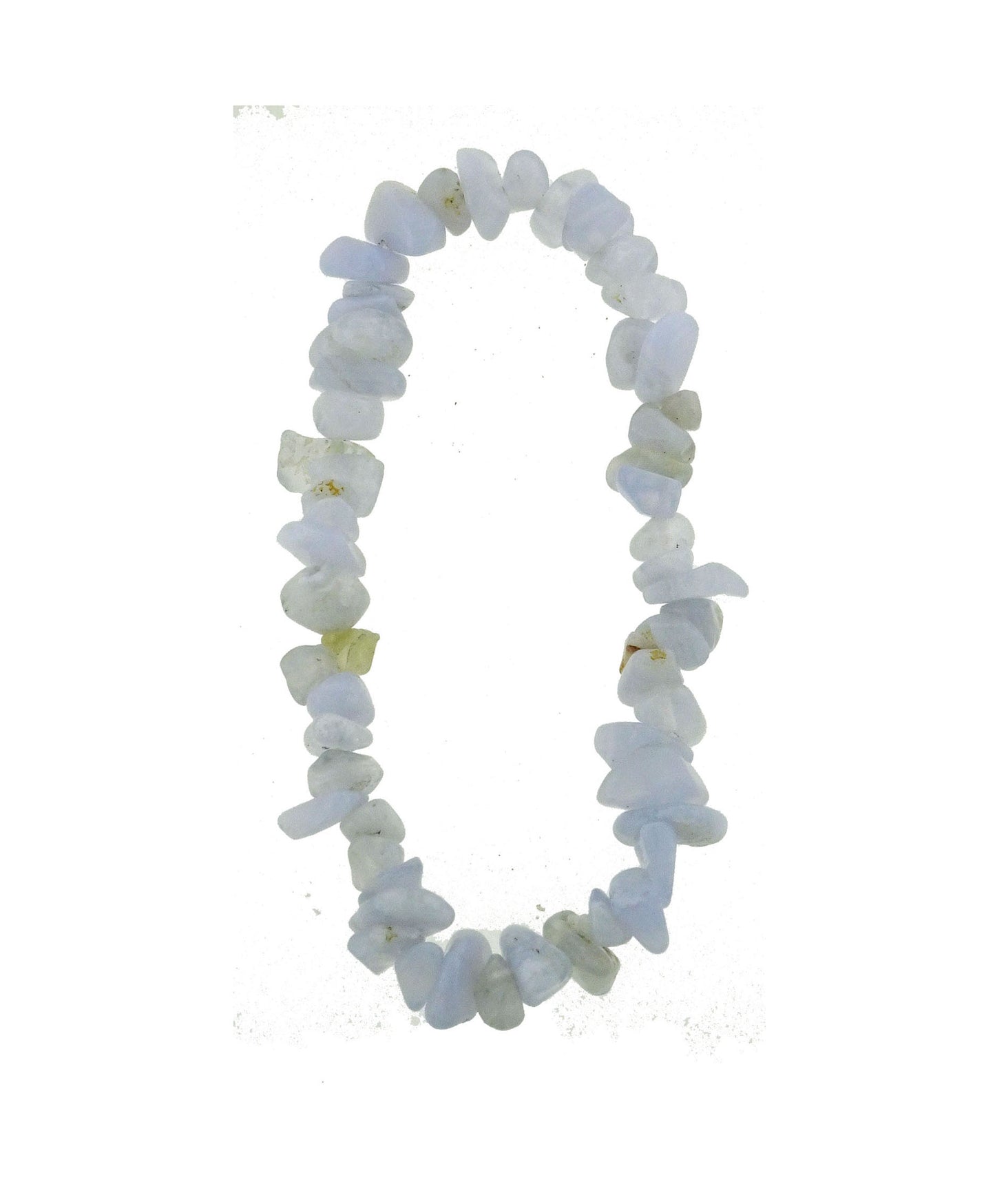 Blue lace agate chip bracelet