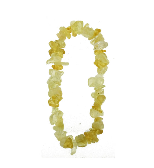 Citrine chip bracelet