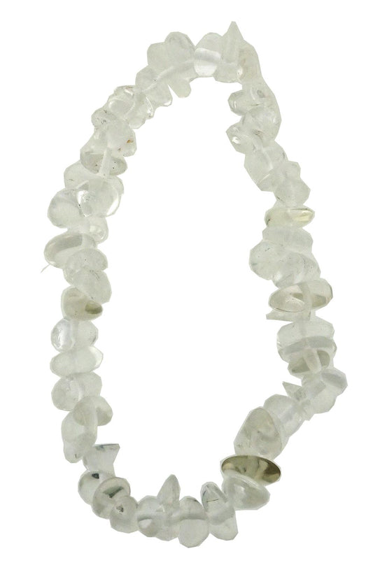 Clear quartz chip bracelet