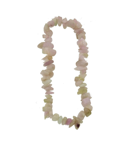Kunzite chip bracelet