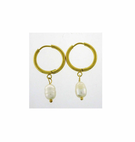 Fresh Water Pearl oval white E