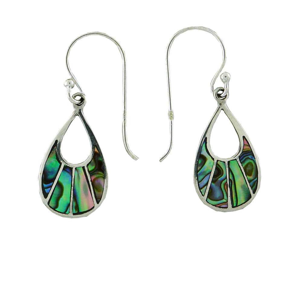 Paua earring teardrop
