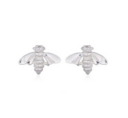 Tiny Honey Bee Stud Stg Silver