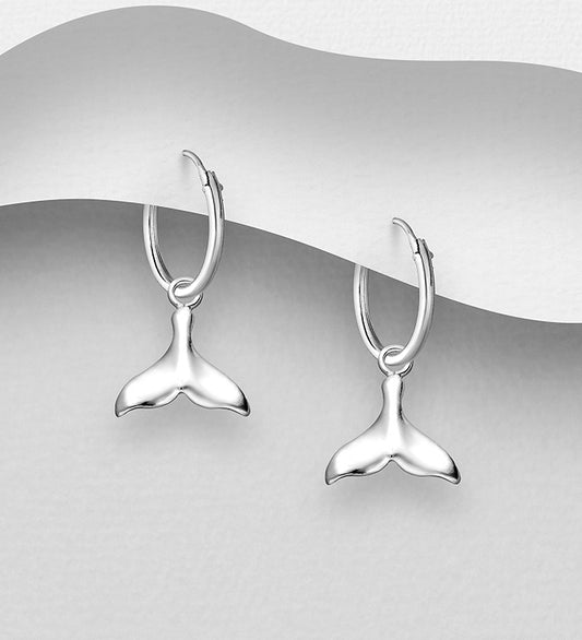 Whale tail on hoop