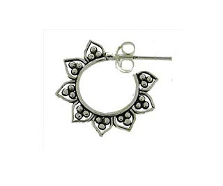 ER stg Silver Hoop stud patter