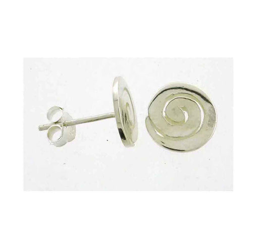 Spiral/Koru stg  silver 10mm