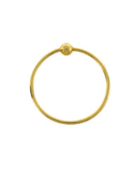 Nose Ring 12mm gold plated