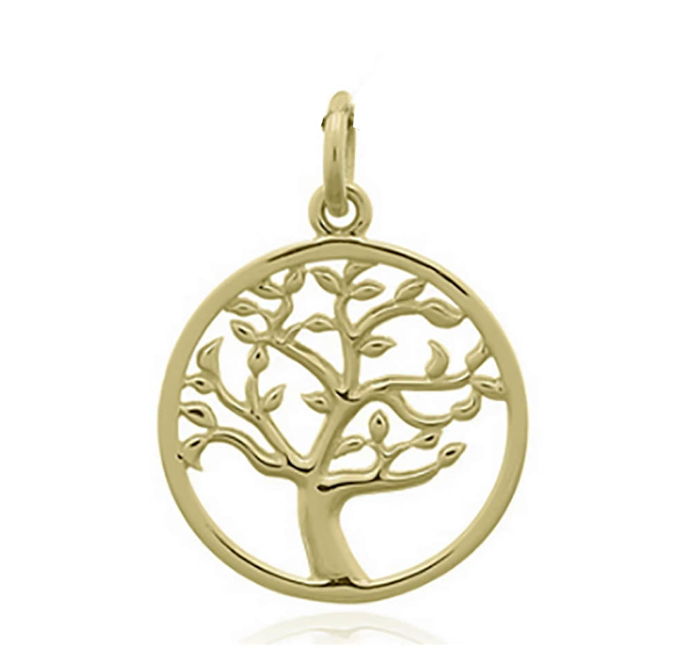 Gold Tree Plate Pendant Gold plate Tree – East Coast Origin