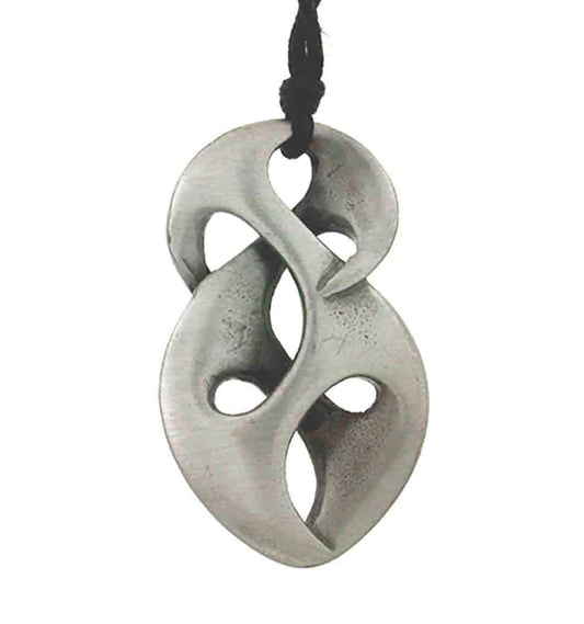 Pendant pewter figure 8