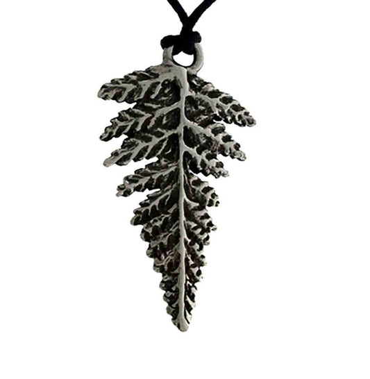 Pend pewter fern natural