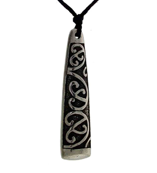 Pend pewter adze patterned