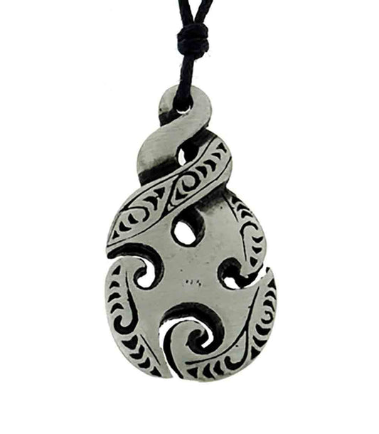 Pend pewter triple twist