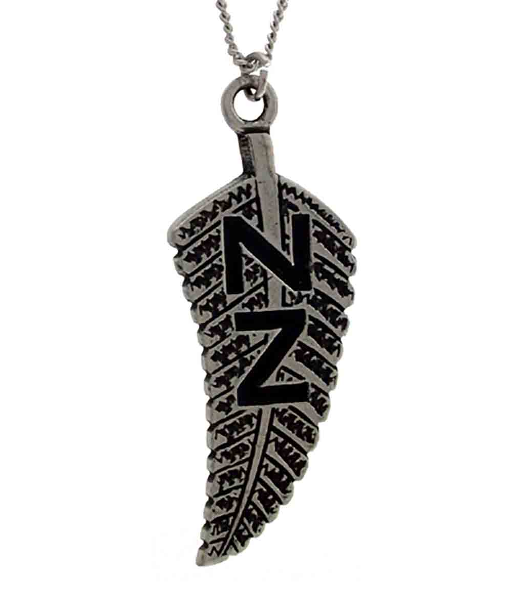 Pend Pewter fern nz chain