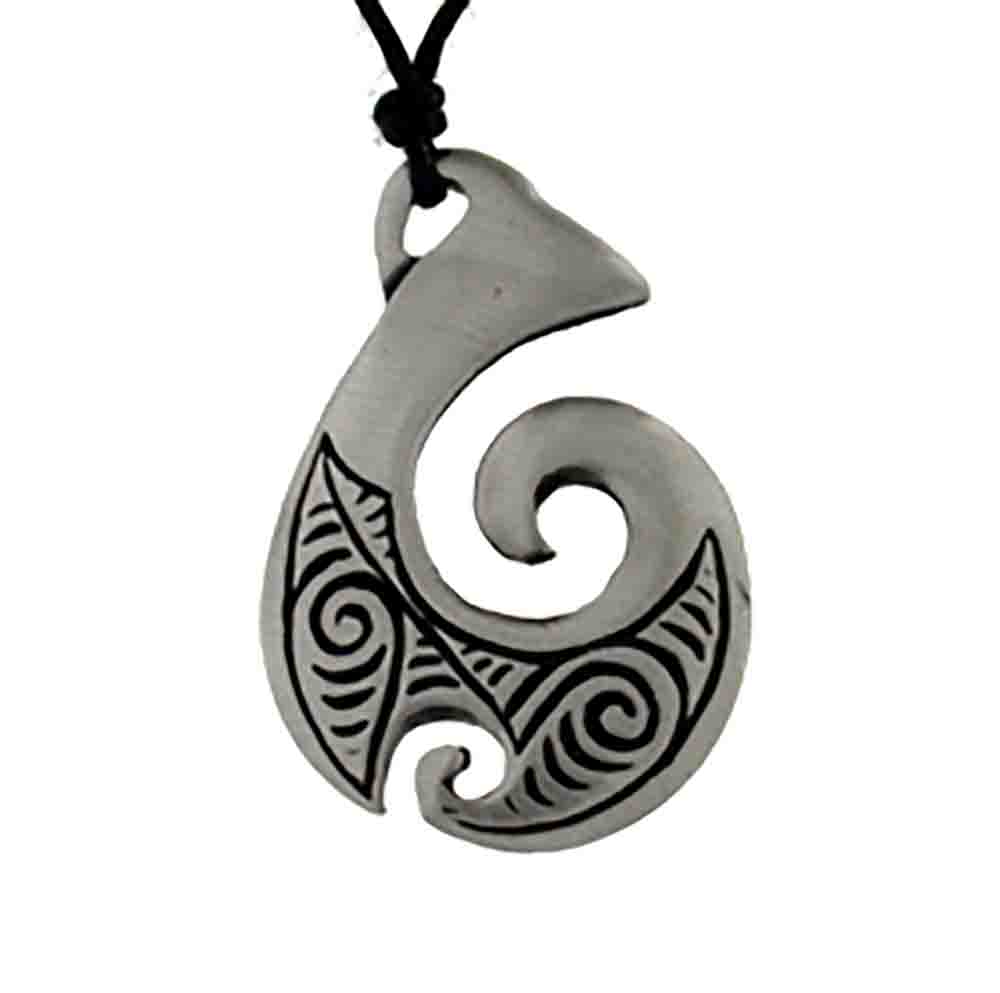 Pendant pewter hook engraved