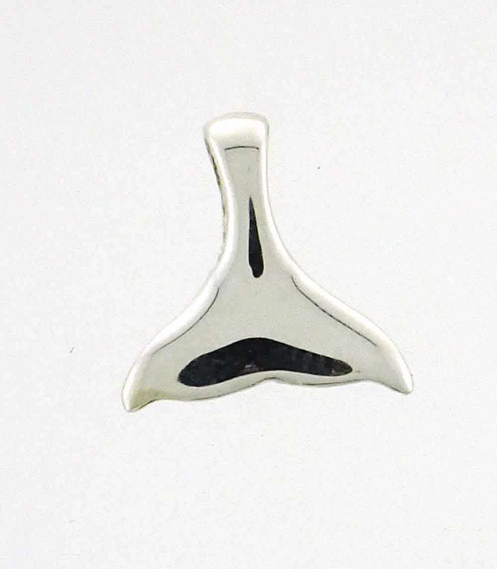 Whale Tail 12x12mm stg silver