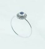 RA105M  Amethyst Faceted 4mm Ring