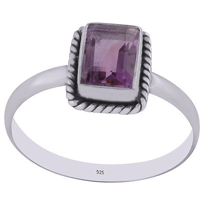 RA501S   Ring Amethyst 8x5mm faceted
