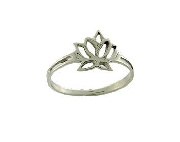 Ring Lotus Flower Stg Silver