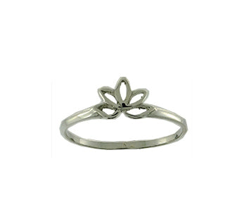 Ring Lotus Flower Stg SIlver