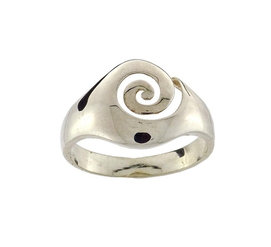 Sterling silver ring spiral (Large)