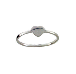 Ring stg silver heart(medium)