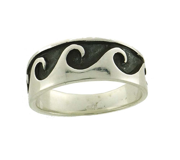 Wave Pattern Ring Mens Size Sm – East Coast Origin